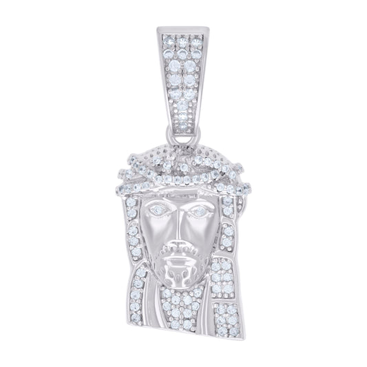 925 Sterling Silver Pendant Moissanite 0.35 Ctw