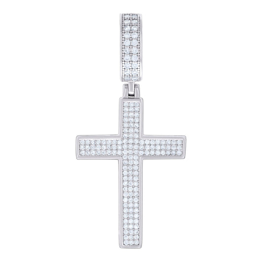 925 Sterling Silver 0.60Ctw Moissanite Pendant