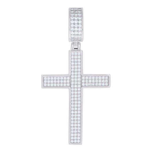 925 Sterling Silver 0.74Ctw Moissanite Pendant