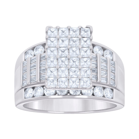 925 Sterling Silver R:1.13 B:1.96Ctw  Moissanite R