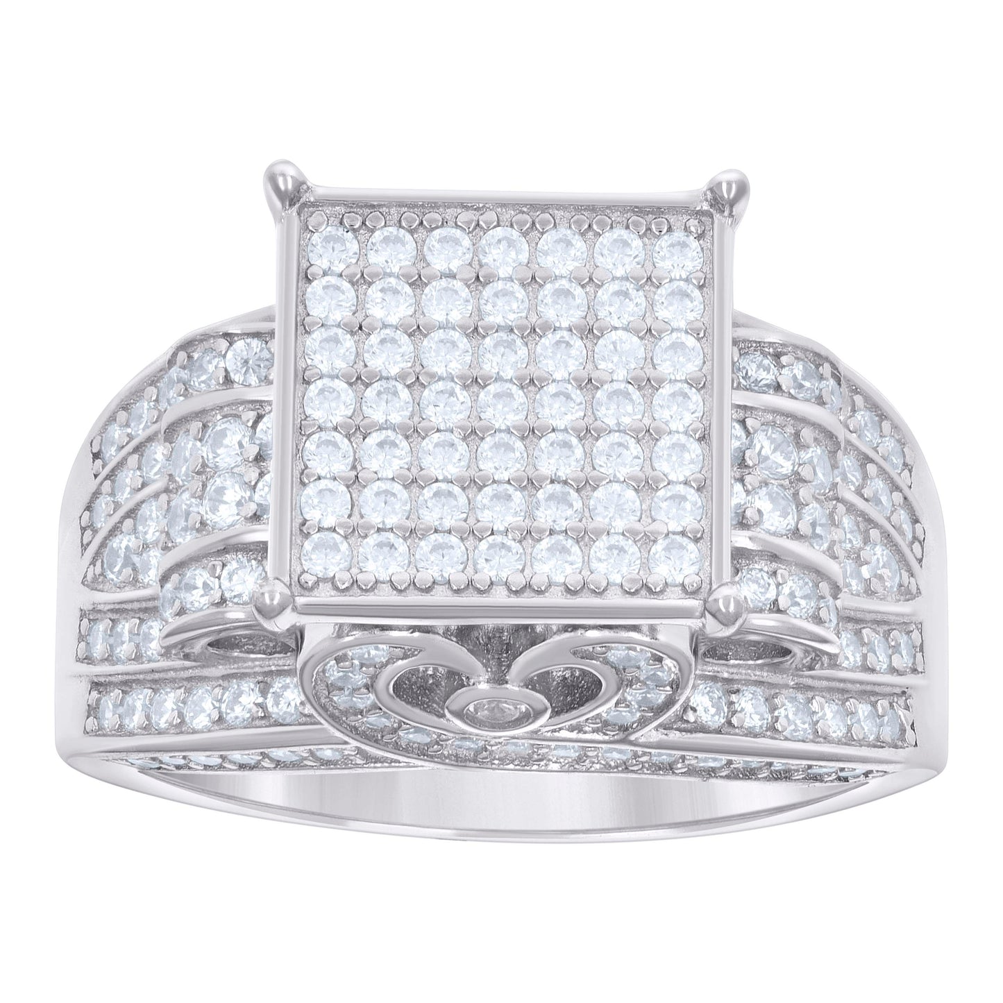 925 Sterling Silver 1.18Ctw Moissanite Ring S6