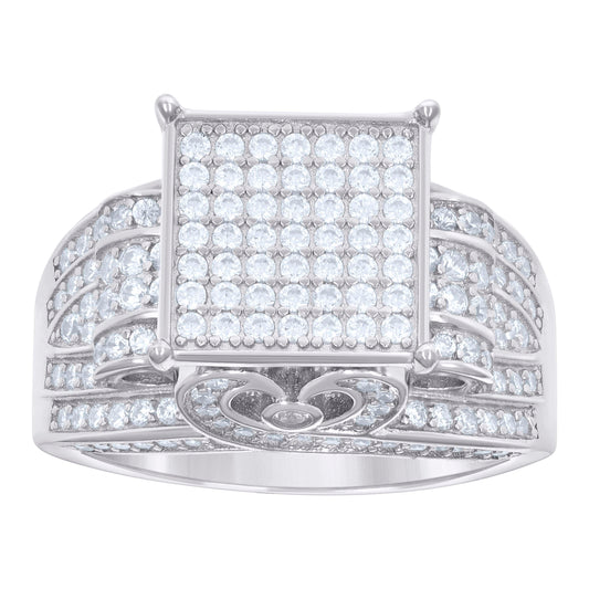 925 Sterling Silver 1.18Ctw Moissanite Ring S6