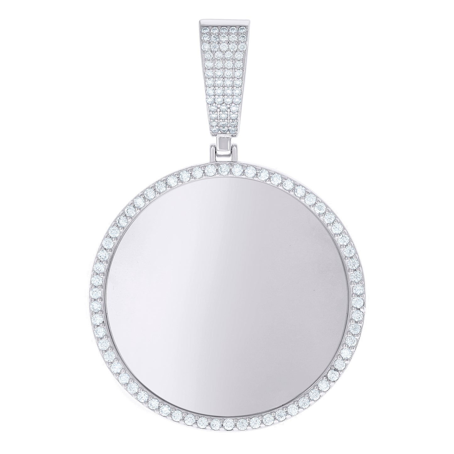 925 Sterling Silver 1.55Ctw Moissanite Pendant