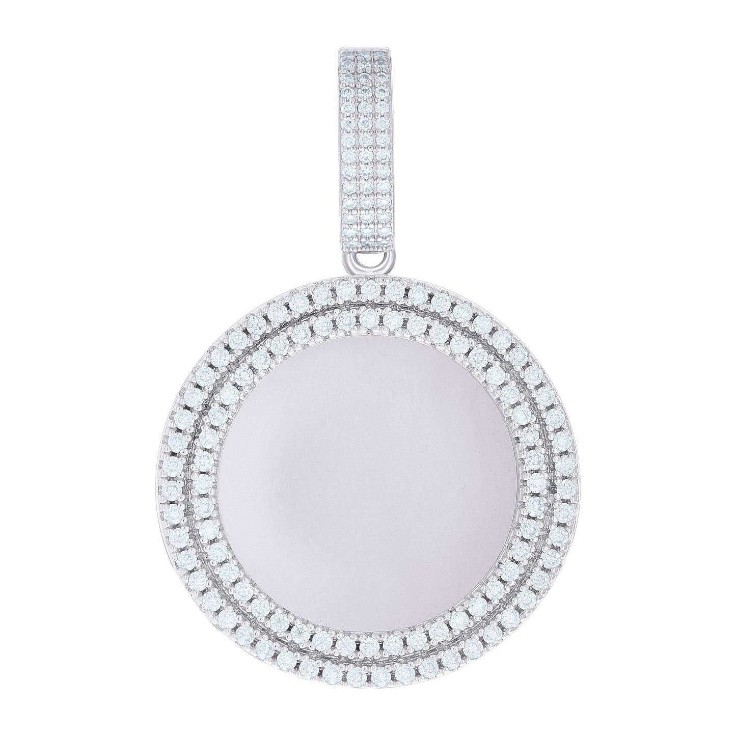 925 Sterling Silver 1.72Ctw Moissanite Pendant