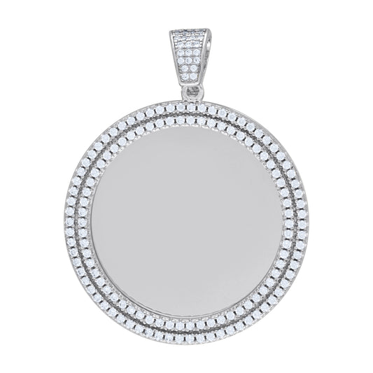 925 Sterling Silver 2.45Ctw Moissanite Pendant