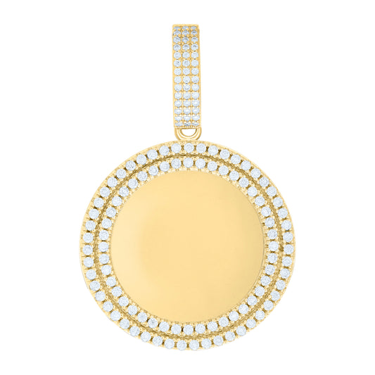925 Sterling Silver 1.72Ctw Moissanite Pendant