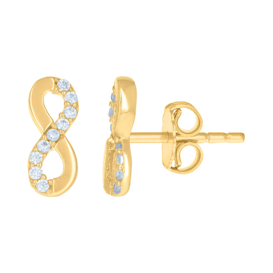 14Kt Gold Cz Earring