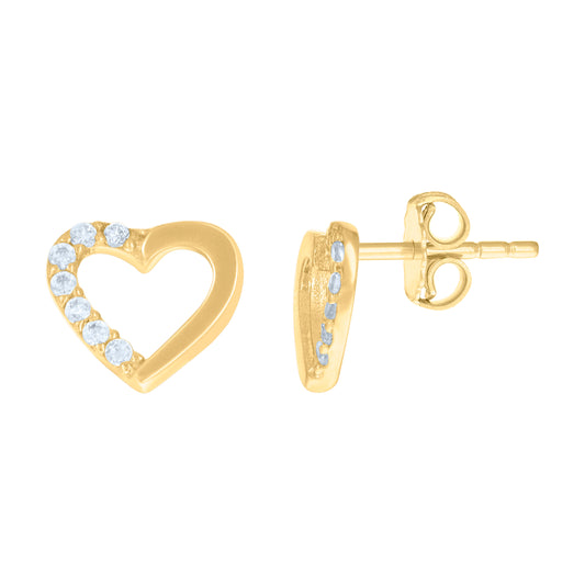 14Kt Gold Cz Earring