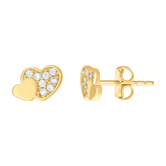 14Kt Gold Cz Earring