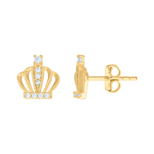 14Kt Gold Cz Earring