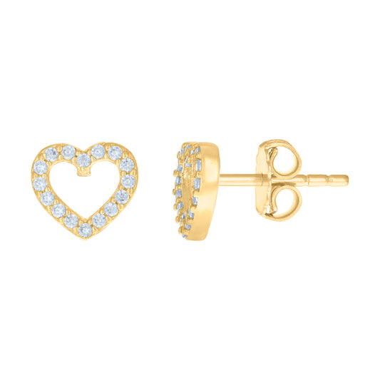 14Kt Gold Cz Earring