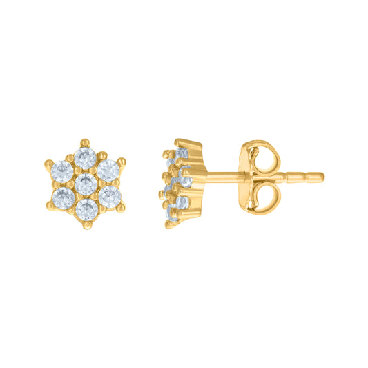 14Kt Gold Cz Earring