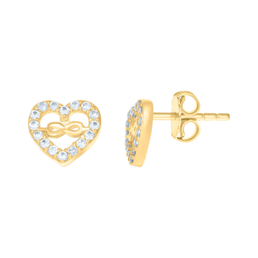 14Kt Gold Cz Earring