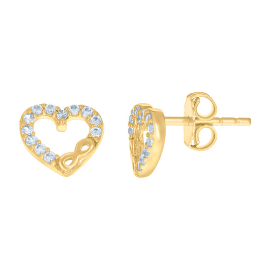 14Kt Gold Cz Earring