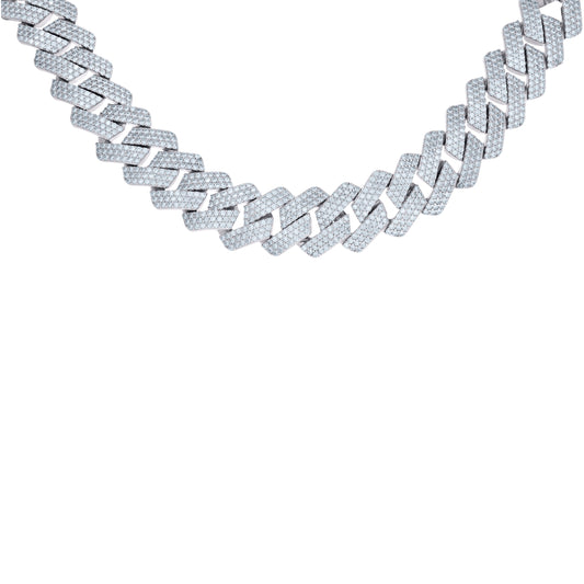 925 Sterling Silver Moissanite Monaco 22mm