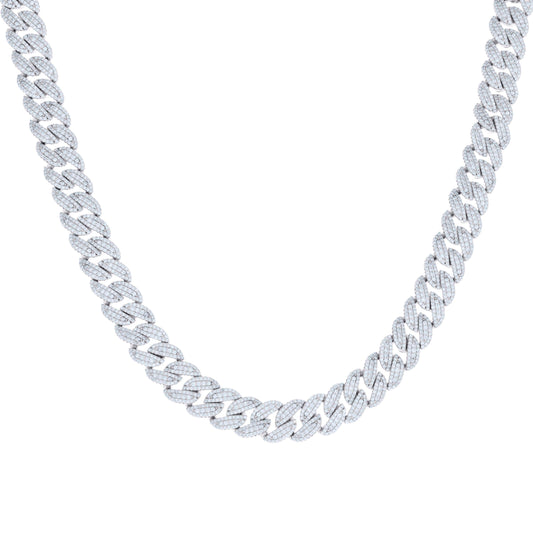 925 Sterling Silver  Moissanite Chain 10mm