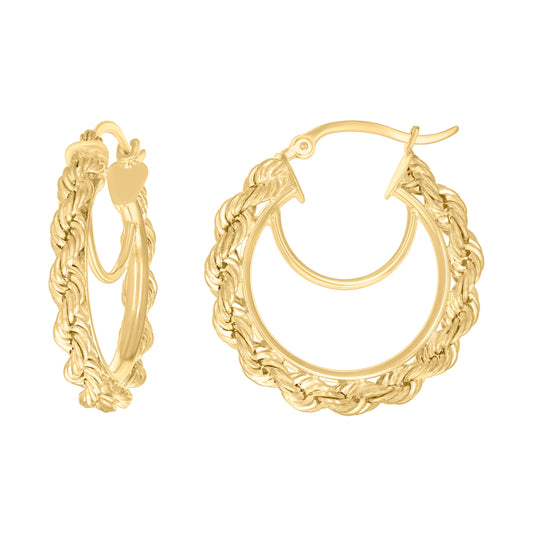 14Kt Gold Fancy Earrings 3mm-25