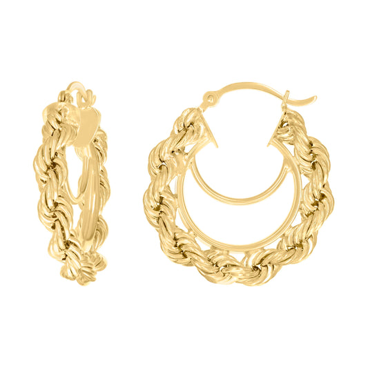 14Kt Gold Fancy Earrings 4mm-25