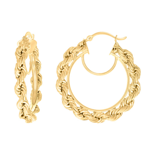 14Kt Gold Fancy Earrings 4mm-31