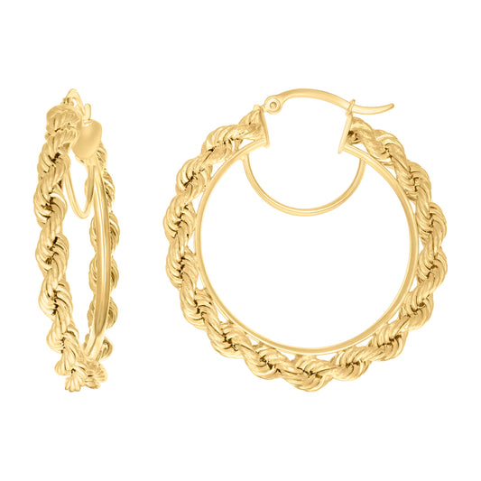 14Kt Gold Fancy Earrings 4mm-38