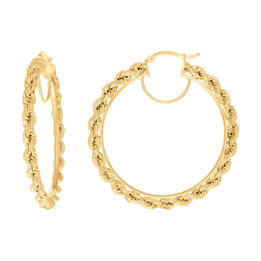 14Kt Gold Fancy Earrings 4mm-50