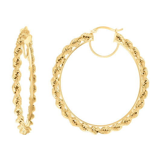 14Kt Gold Fancy Earrings 4mm-57