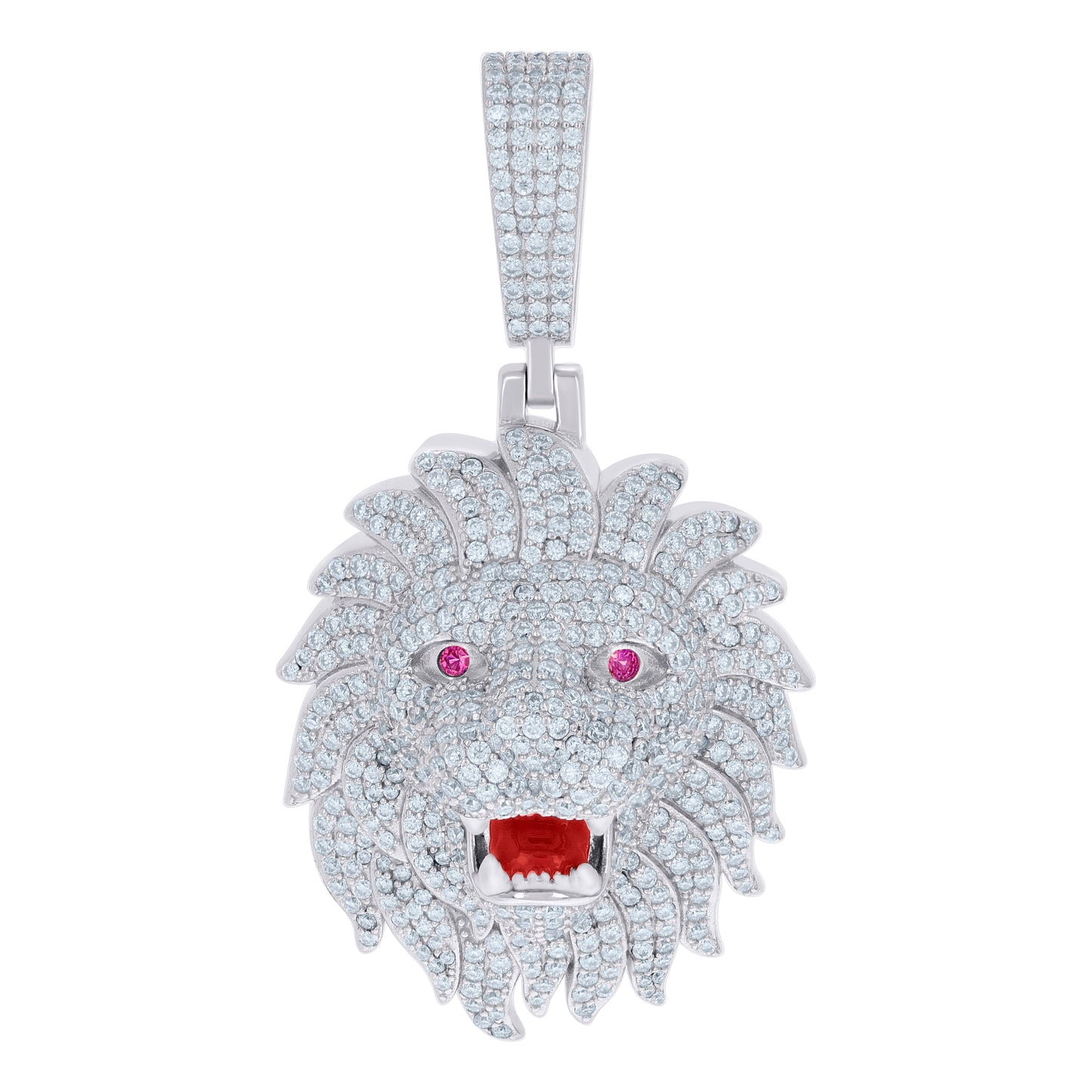 925 Sterling Silver 7.69Ctw Moissanite Pendant