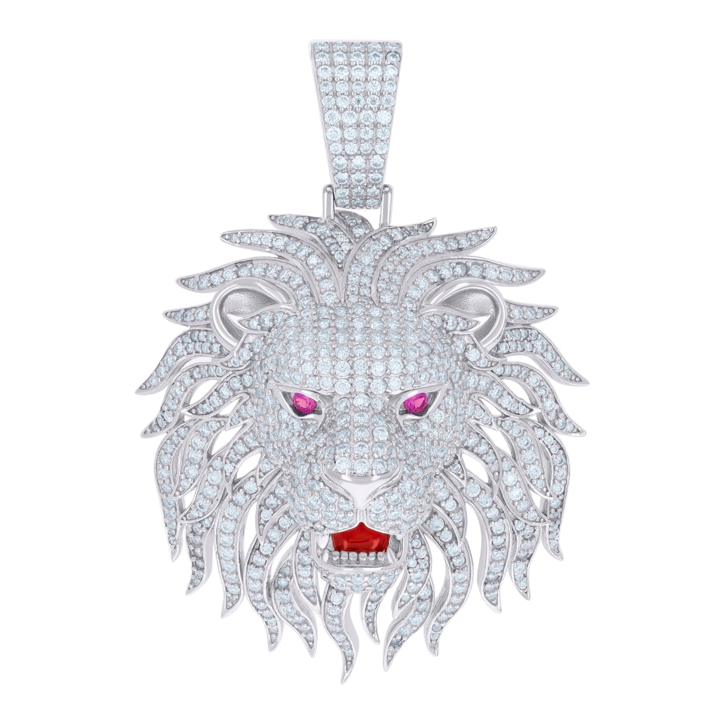 925 Sterling Silver 6.36Ctw Moissanite Pendant