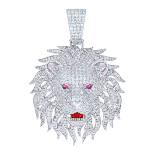 925 Sterling Silver 6.36Ctw Moissanite Pendant