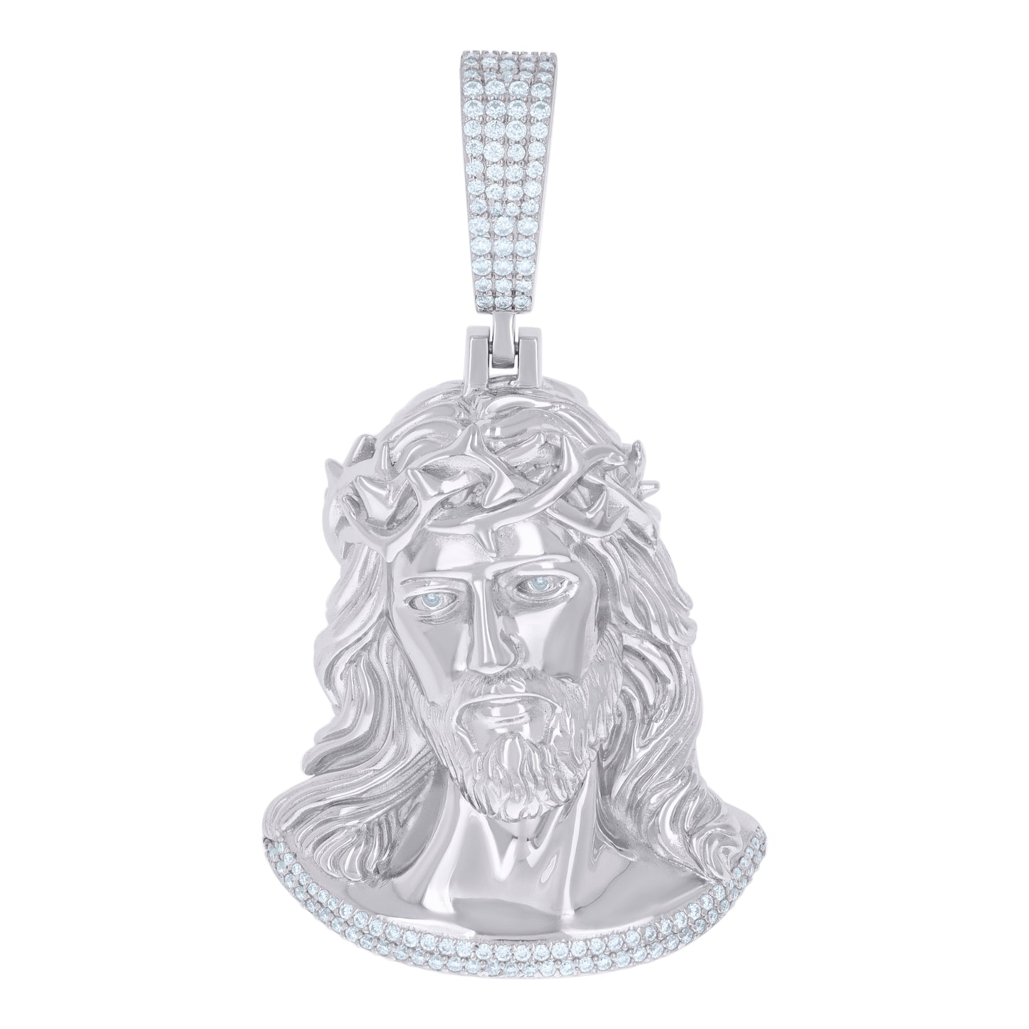 925 Sterling Silver 1.36Ctw Moissanite Pendant