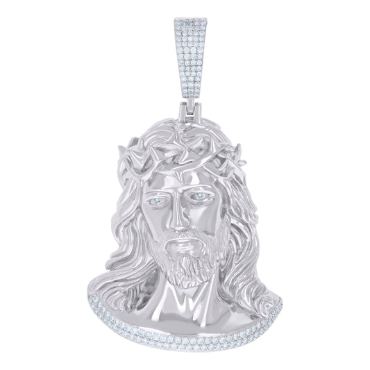 925 Sterling Silver 2.61Ctw Moissanite Pendant