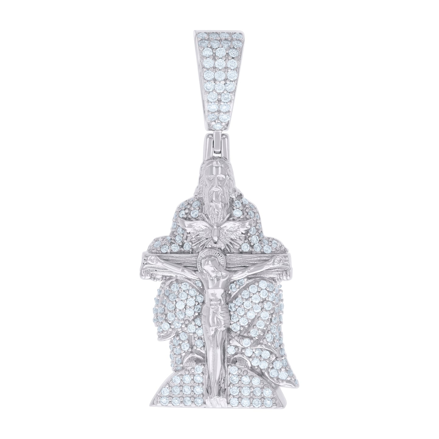 925 Sterling Silver Pendant Moissanite Ctw R:1.06