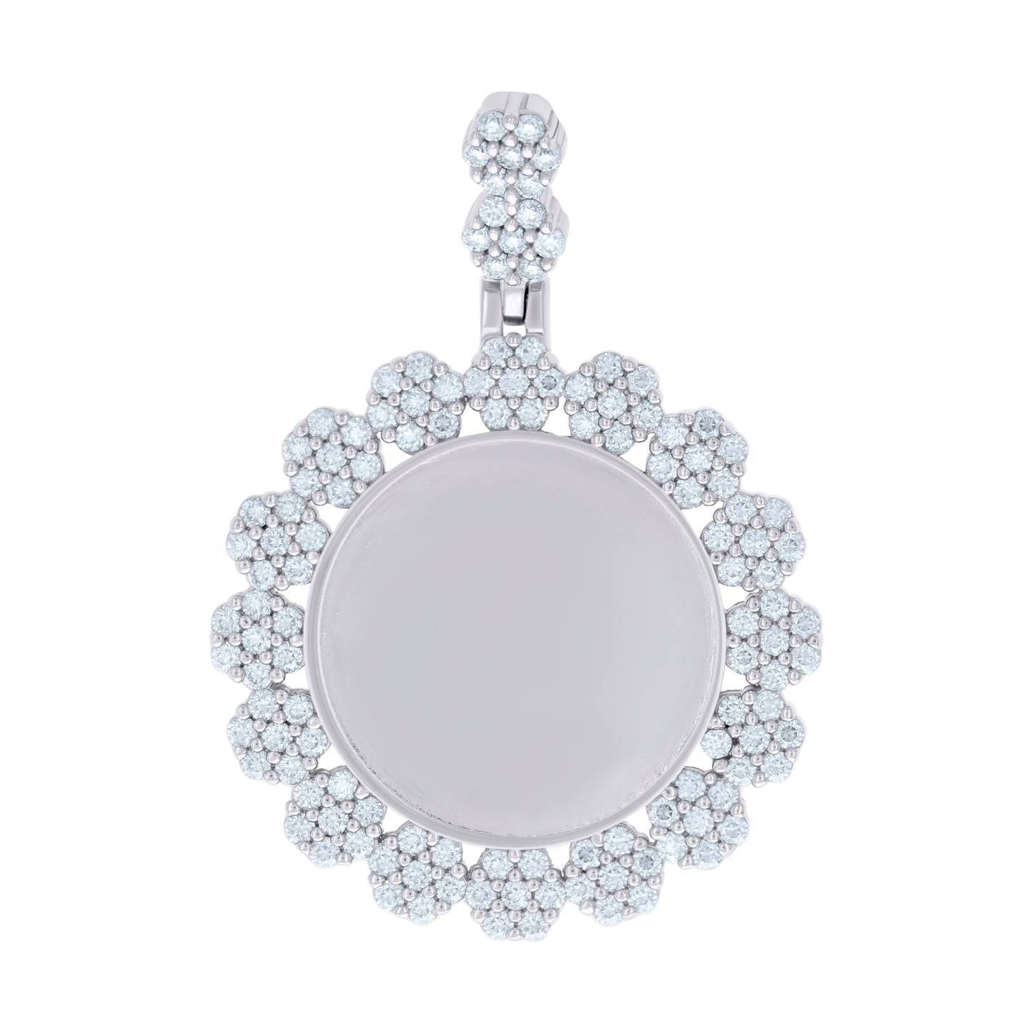 925 Sterling Silver 1.95Ctw Moissanite Pendant