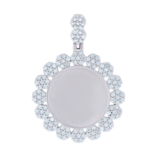 925 Sterling Silver 1.95Ctw Moissanite Pendant