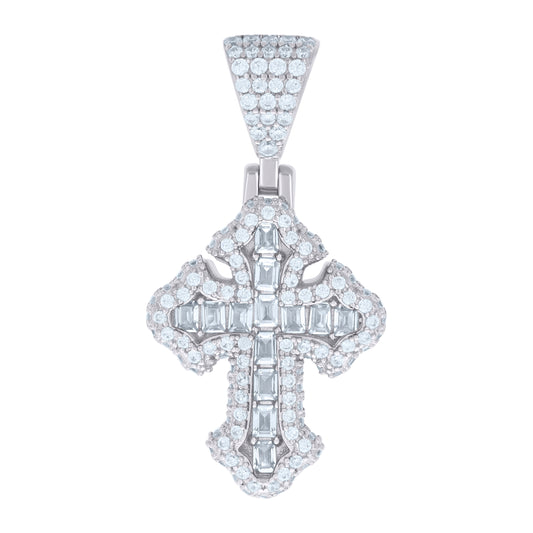 925 Sterling Silver R:1.23Ctw, B:1.05Ctw Moissanit