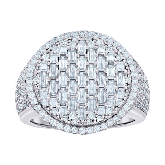 925 Sterling Silver R:1.58Ctw, B:1.99Ctw Moissanit