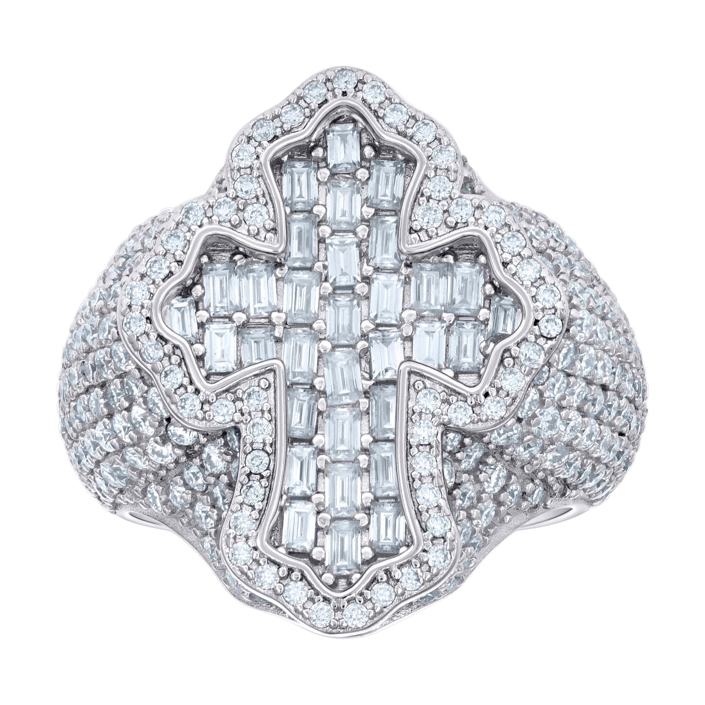 925 Sterling Silver R:5.28Ctw, B:1.81Ctw Moissanit