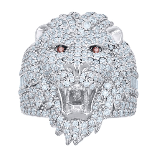 925 Sterling Silver R:2.51Ctw, B:0.68Ctw Moissanit