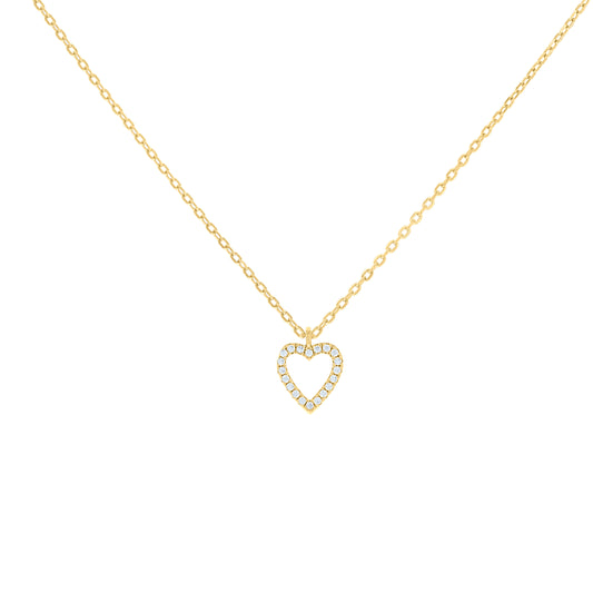 925 Sterling Silver Cz Necklace 18" (16"+2")