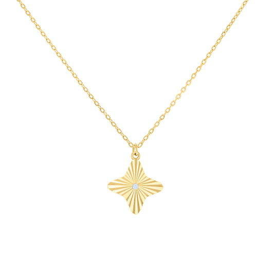 925 Sterling Silver Cz Necklace 18" (16"+2")