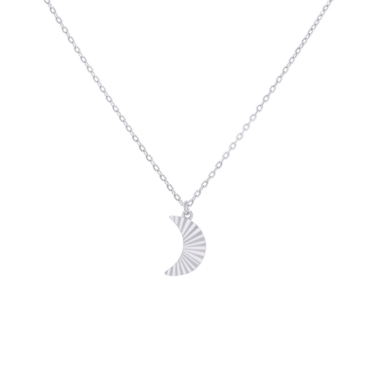 925 Sterling Silver Cz Necklace 18" (16"+2")