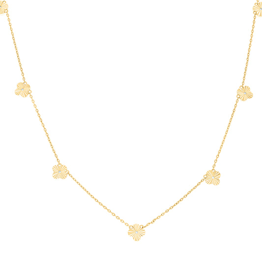 925 Sterling Silver Cz Necklace 18" (16"+2")