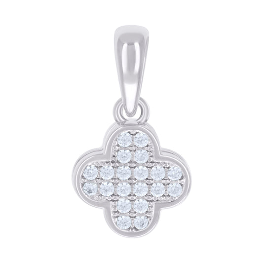 925 Sterling Silver 0.103Ctw Moissanite Pendant