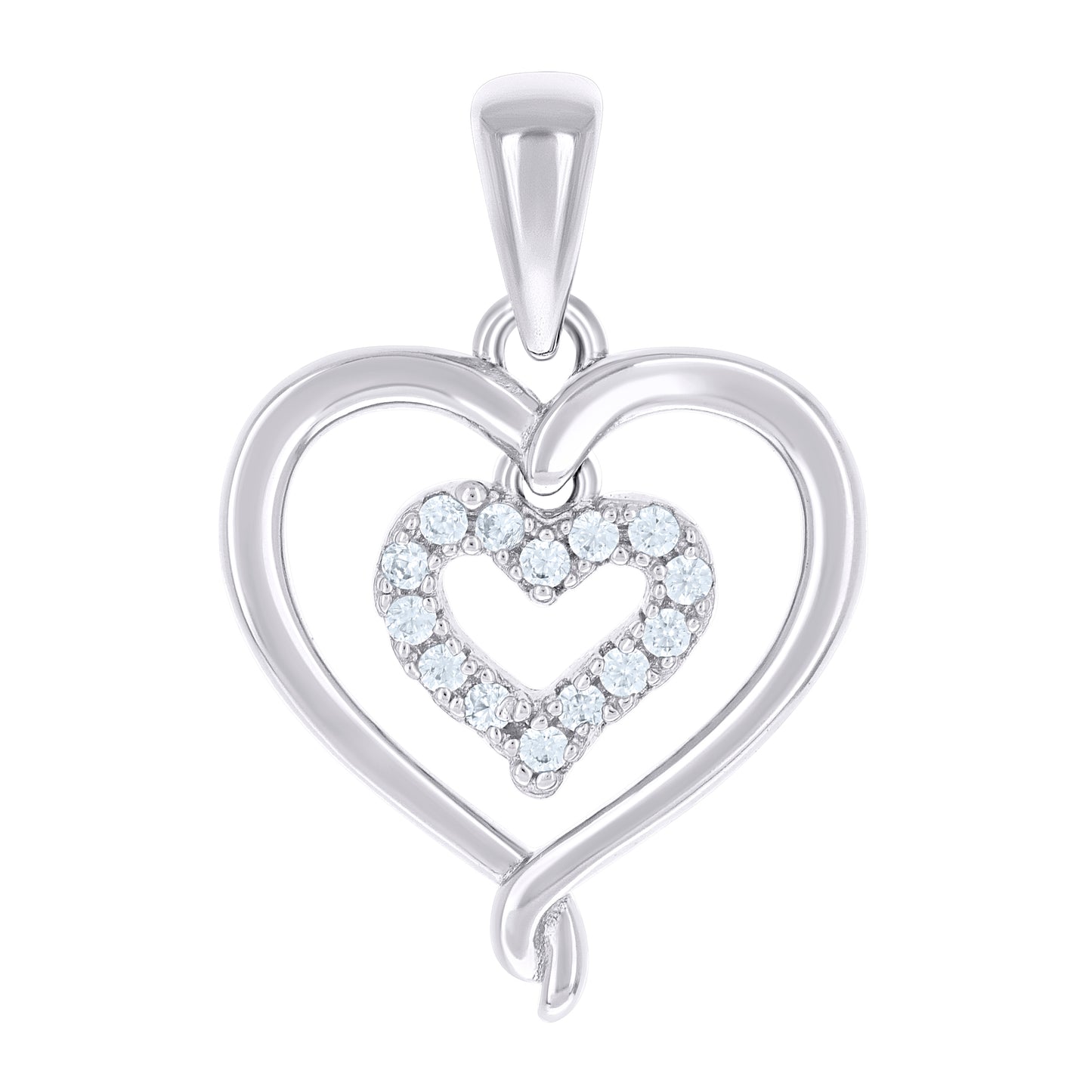 925 Sterling Silver Cz Pendant