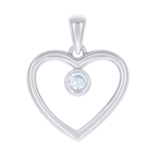 925 Sterling Silver Cz Pendant