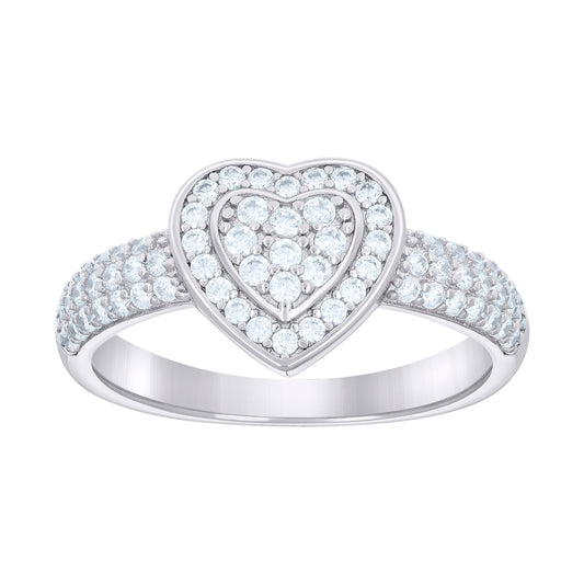 925 Sterling Silver Cz Ring S5