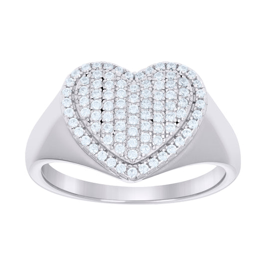 925 Sterling Silver Cz Ring S5