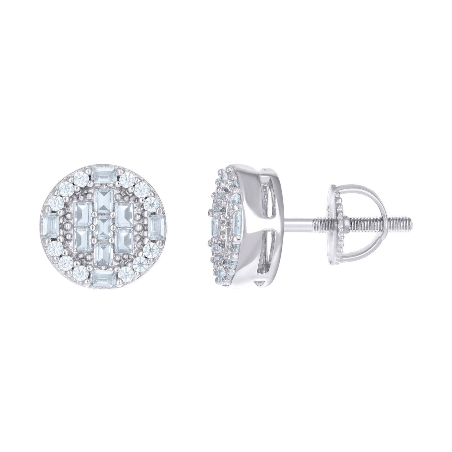 925 Sterling Silver R:0.12Ctw, B:0.51Ctw Moissanit