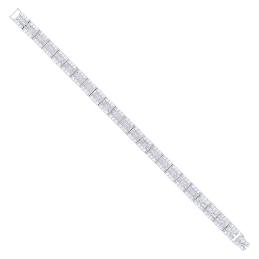 925 Sterling Silver Moissanite Bracelet 8mm