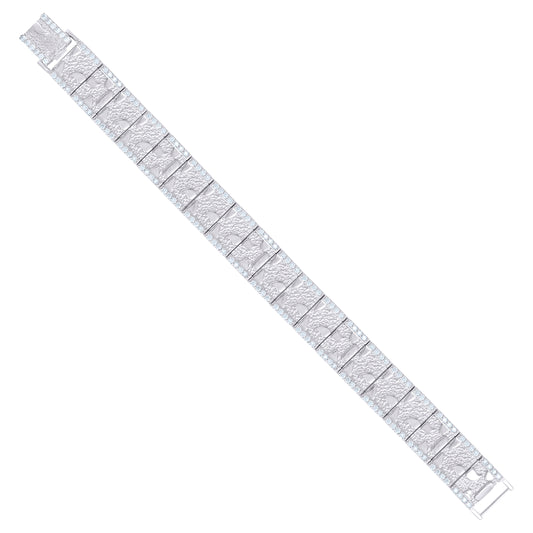 925 Sterling Silver Moissanite Bracelet 16mm